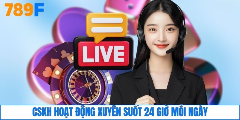 CSKH hoạt động liên tục 24 giờ