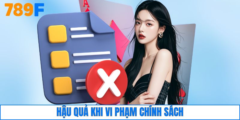 Hậu quả khi vi phạm chính sách
