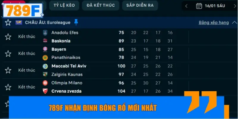 789F nhận định bộ môn thể thao đồng đội 